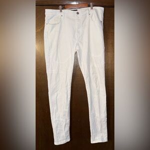 Mens 38X34 skinny stretch whit jeans